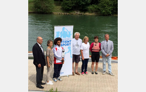 La société nautique de Lagny accueillait la flamme pour les jeux de Seine et marne !